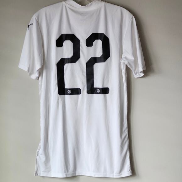 Puma BVB Borussia Dortmund Soccer White NWT Jersey #22 Size S A0058 - Picture 4 of 5
